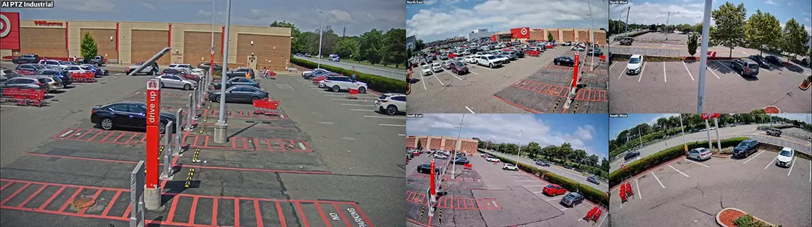 Monitor view from HD Cameras Mobile Surveillance tower