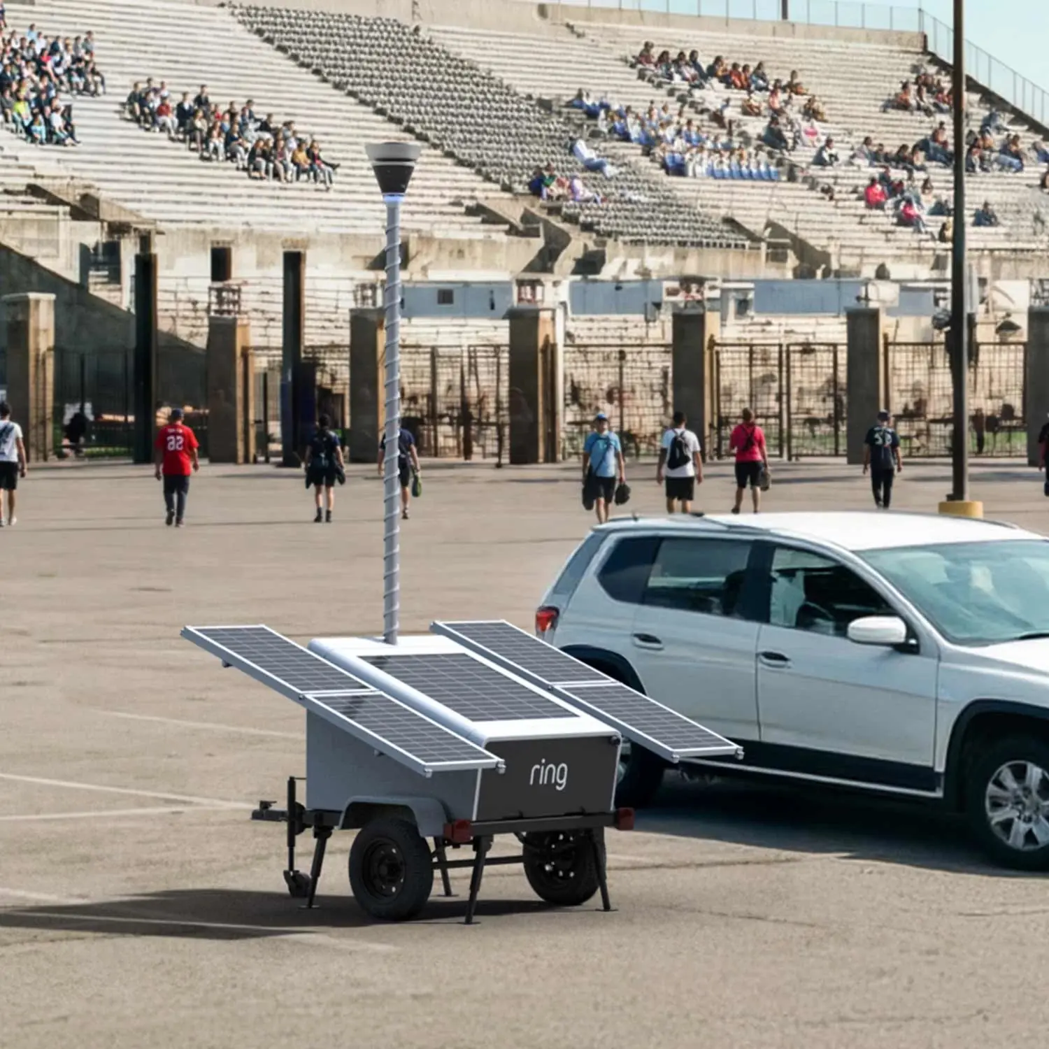 Ring Mobile Security Tower at a stadium event
